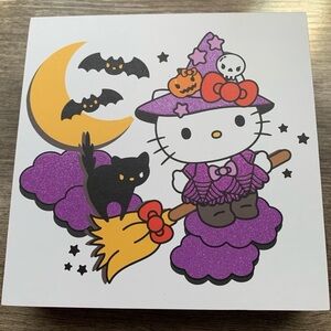 Hello Kitty Halloween Decor Wall Sign